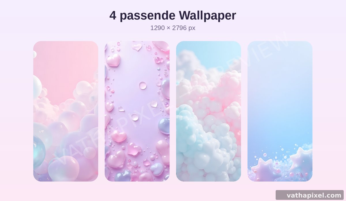 Alle 4 passenden Bubble Gloss Wallpaper