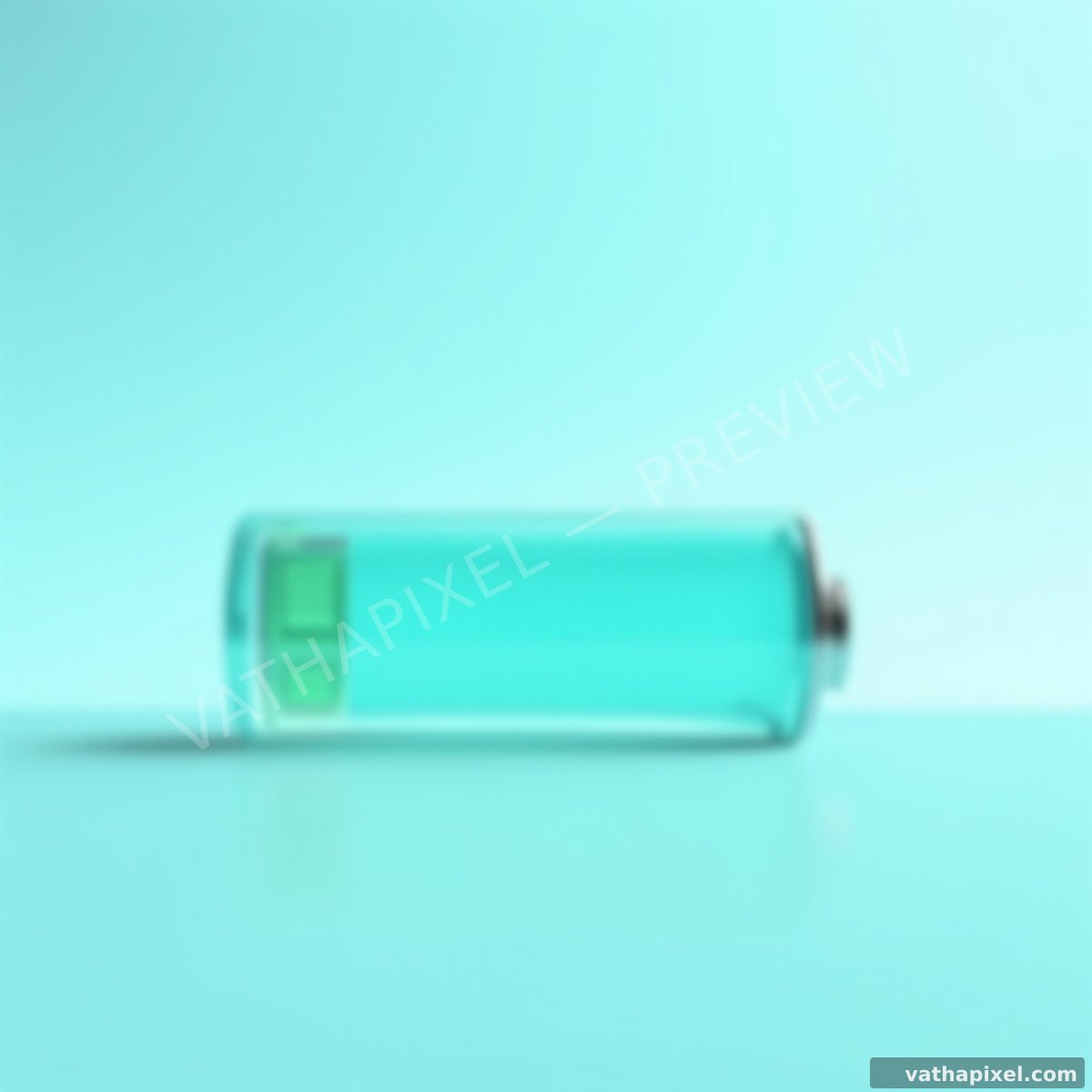 Frutiger Aero: Icon Batterie in Aqua