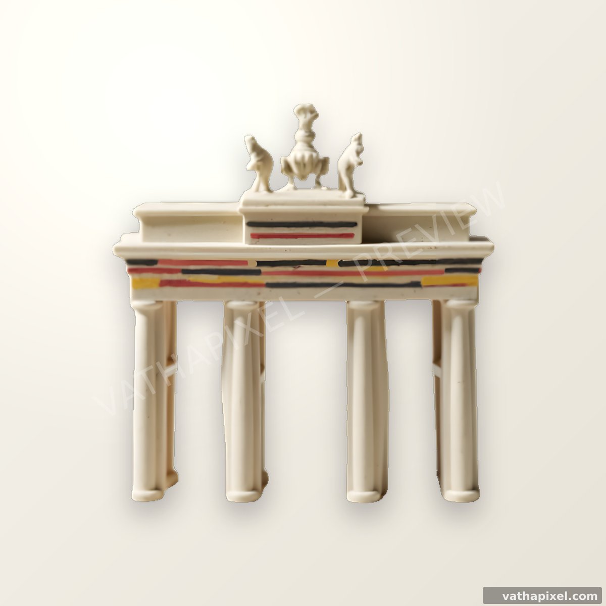 Tag der Deutschen Einheit: Icon Brandenburger Tor, Hintergrund Papier