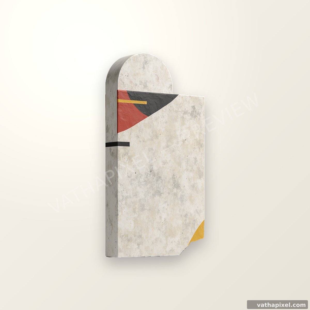 Tag der Deutschen Einheit: Icon Mauerstück, Hintergrund Papier