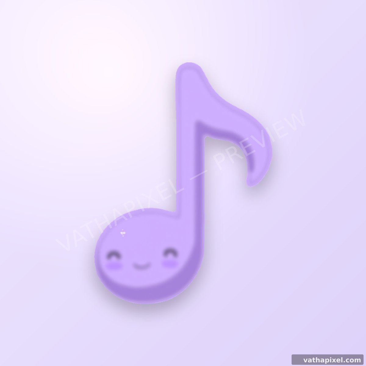 Kawaii Blush Icons in mehreren Farben nebeneinander