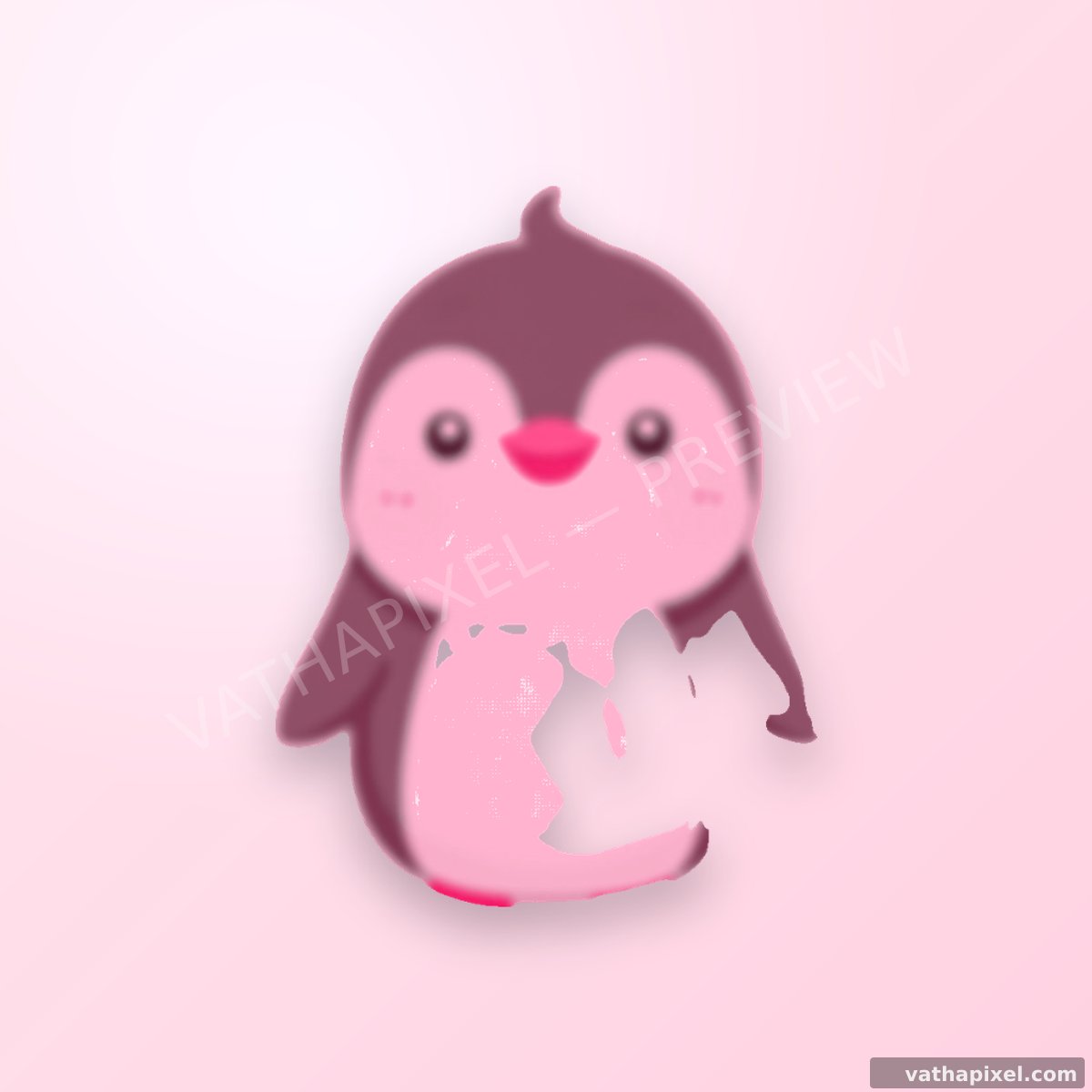 Kawaii Critters Icon Pinguin