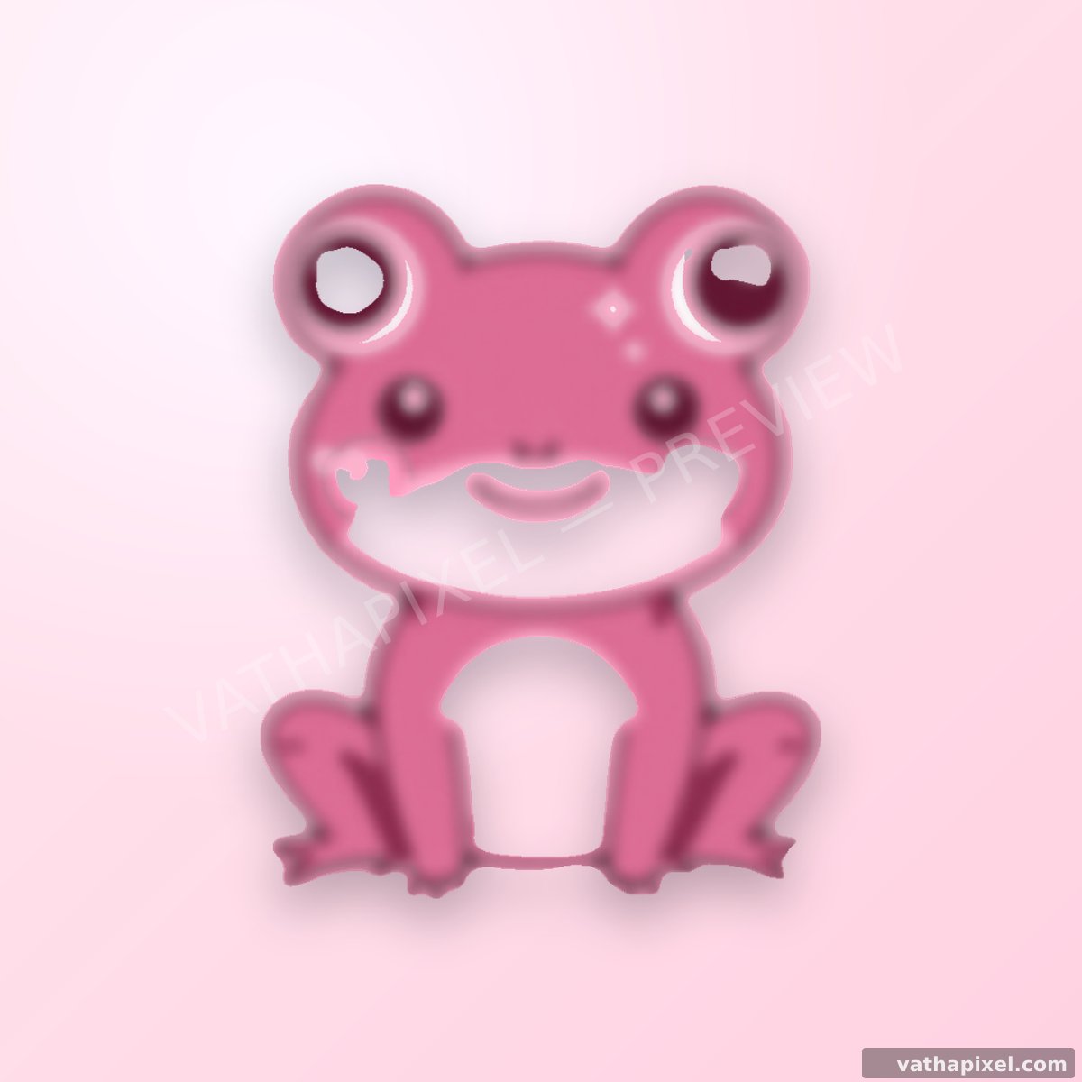 Kawaii Critters Icon Frosch
