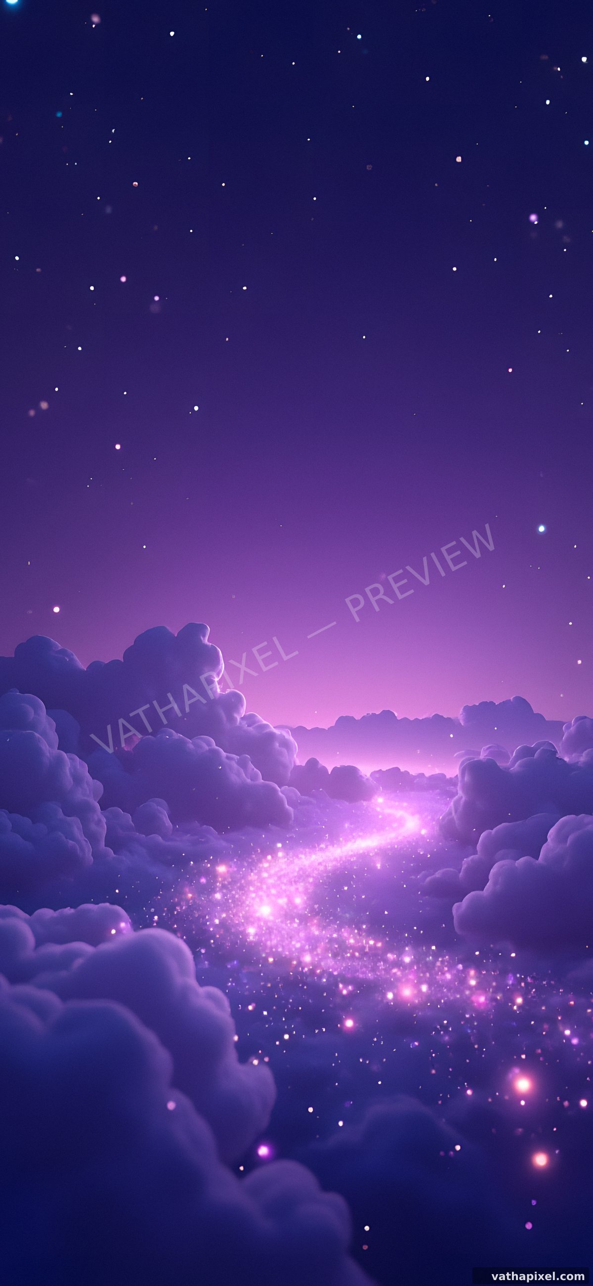 Kawaii Sparkle Wallpaper Glitzer-Sternstaub