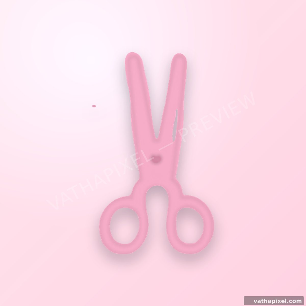 Kawaii Stationery Icon Schere