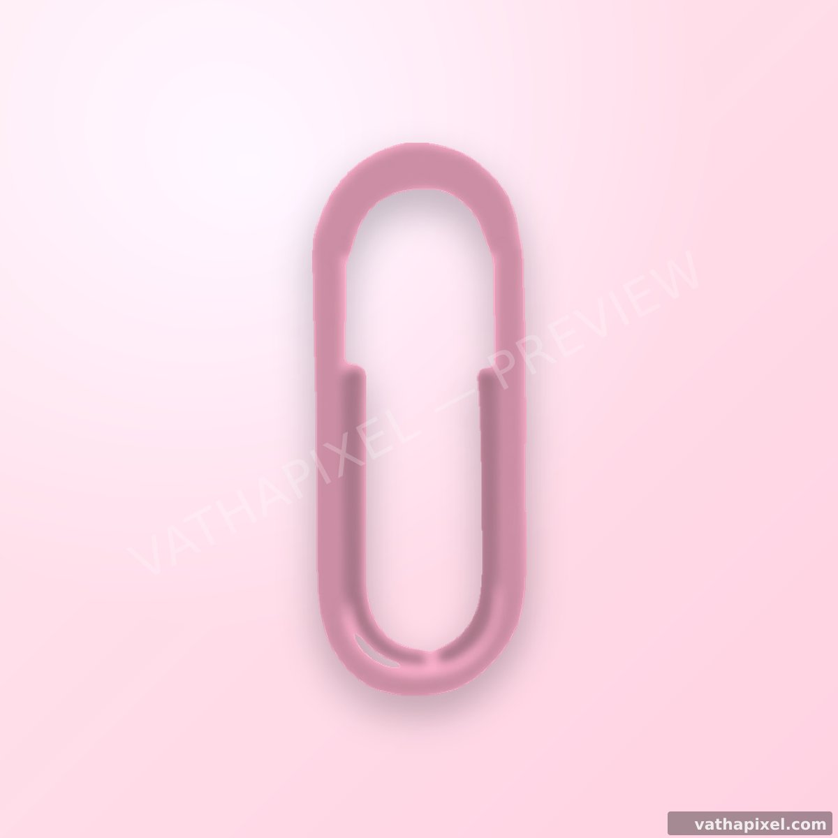 Kawaii Stationery Icon Büroklammer