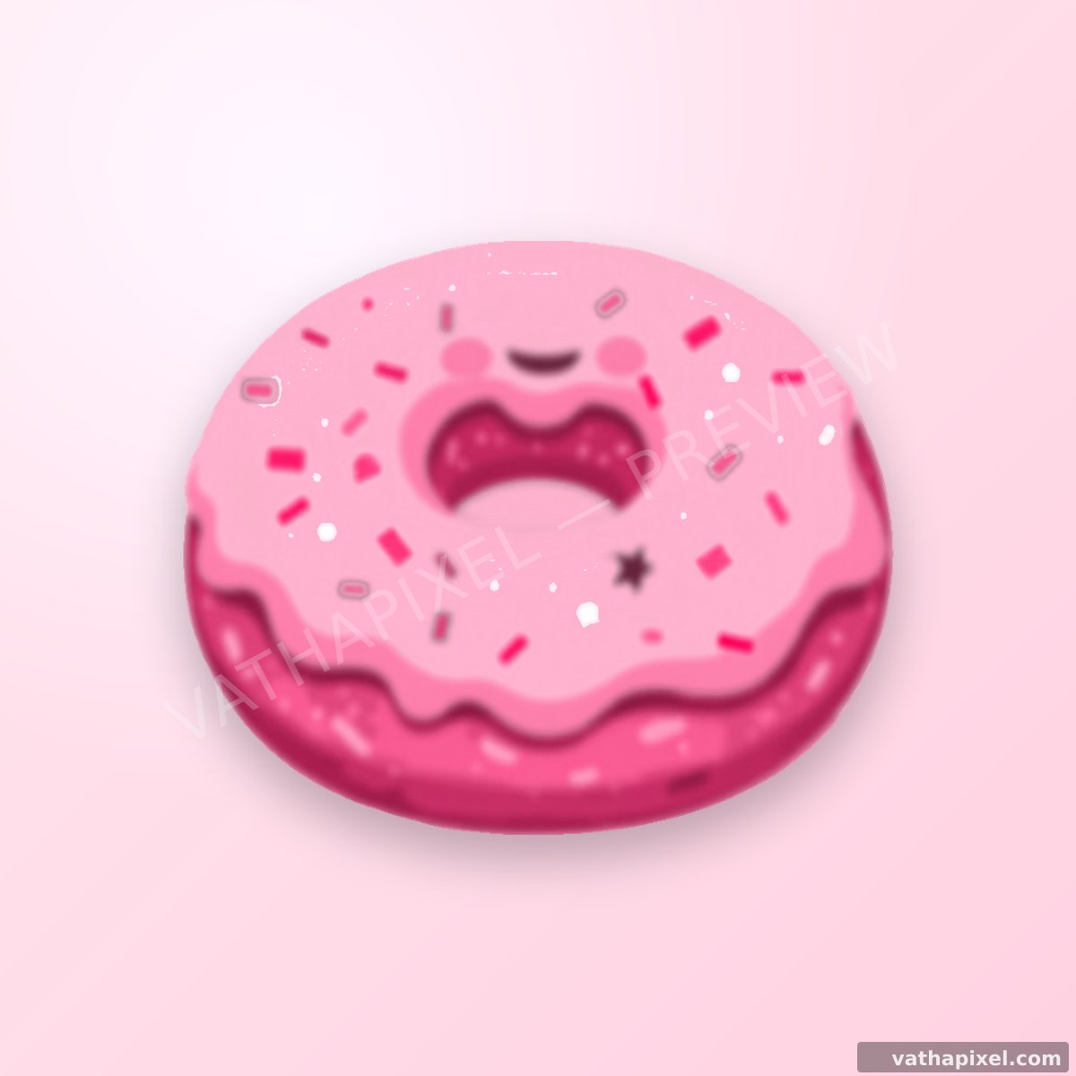 Kawaii Sweets Icon Donut