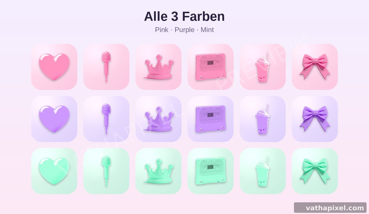 K-Pop Photocard: Farbvarianten