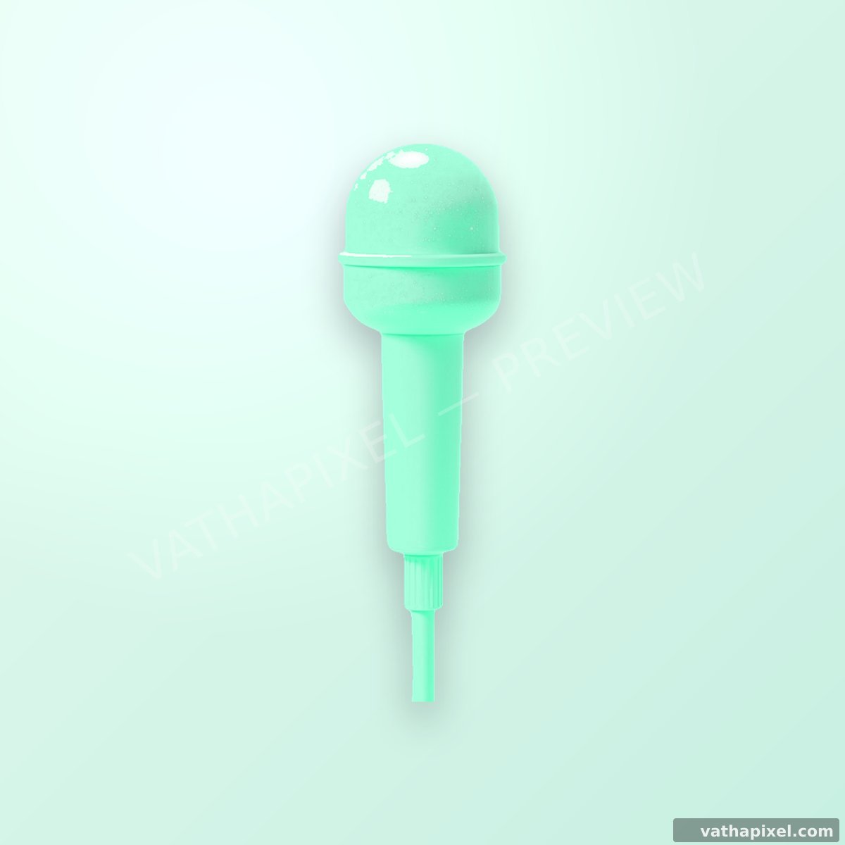 K-Pop Photocard: Icon Mikrofon in Mint
