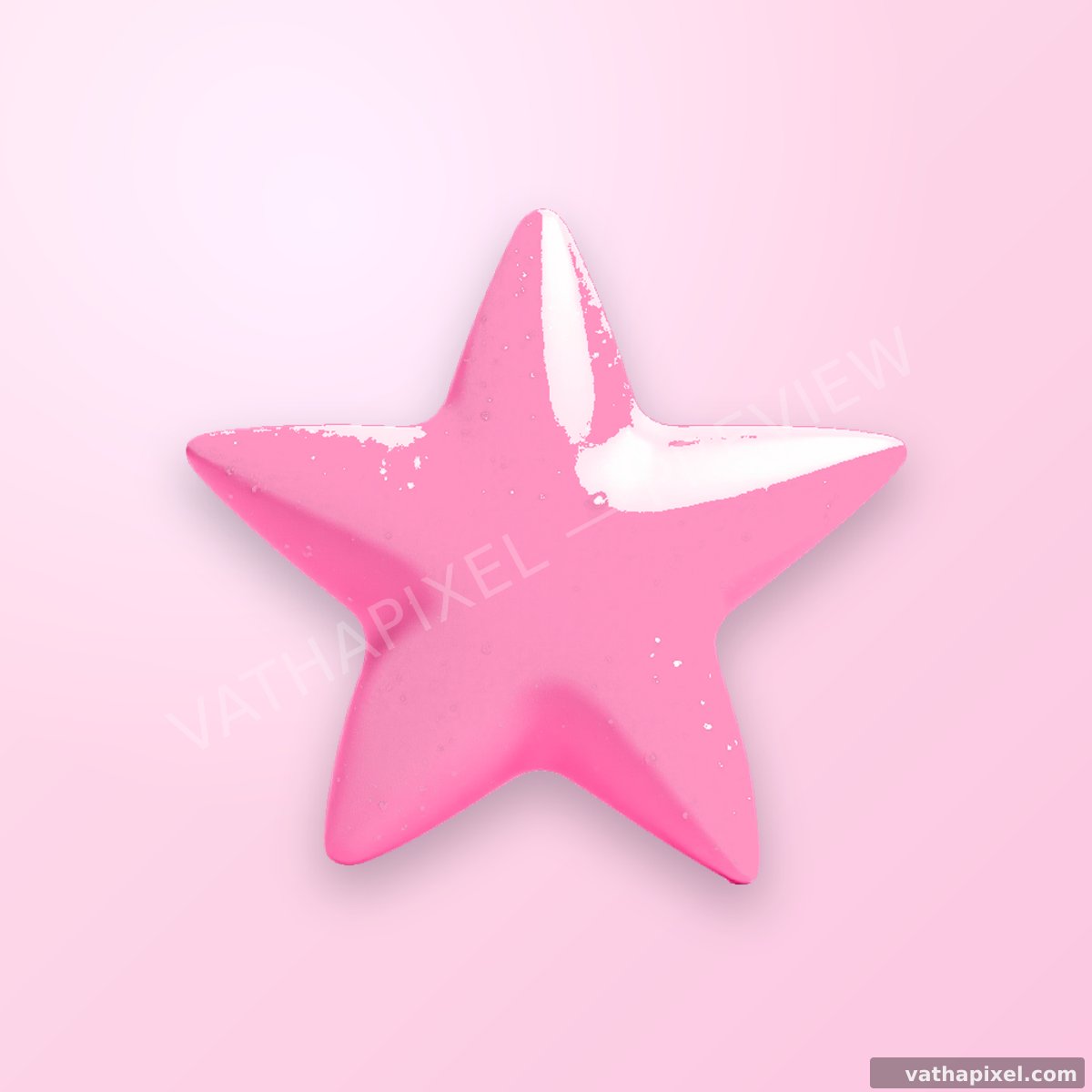 K-Pop Photocard: Icon Photocard mit Stern in Pink