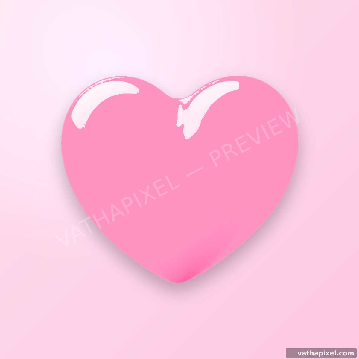 K-Pop Photocard: Icon Photocard mit Herz in Pink
