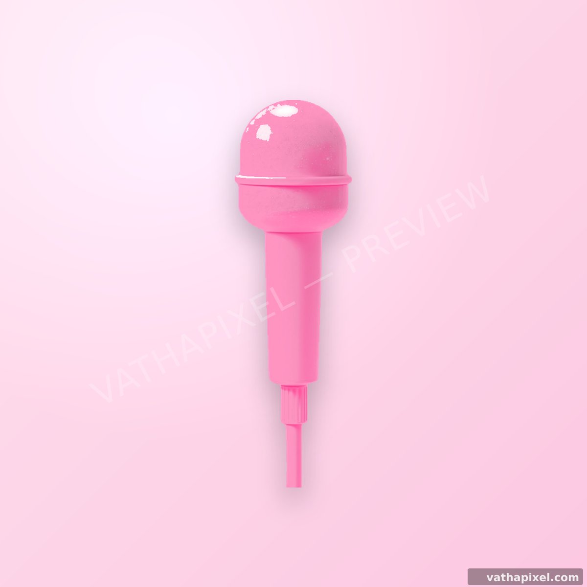 K-Pop Photocard: Icon Mikrofon in Pink